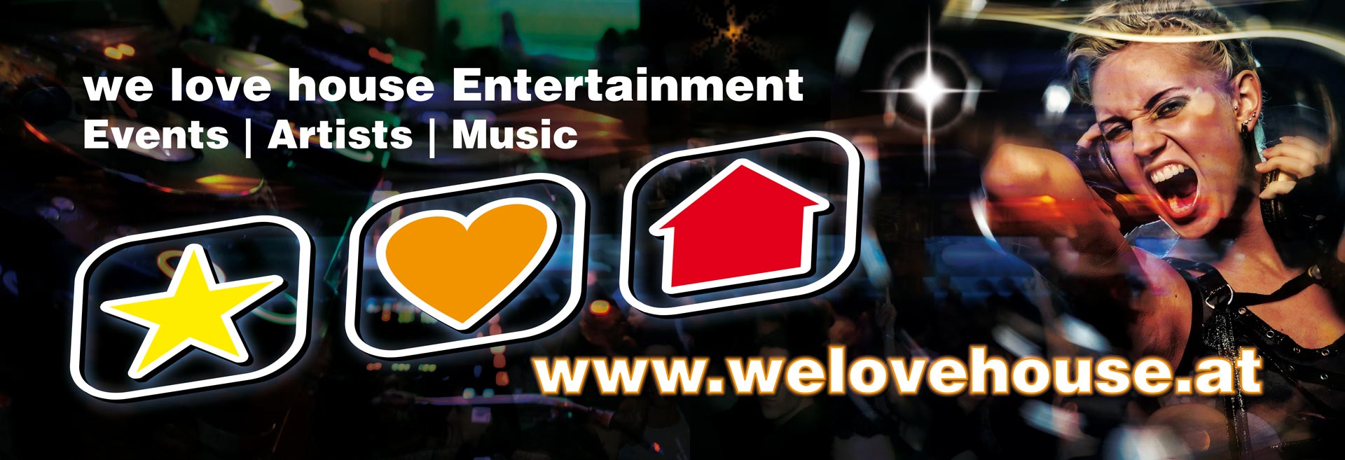 Logo we love house Entertainment