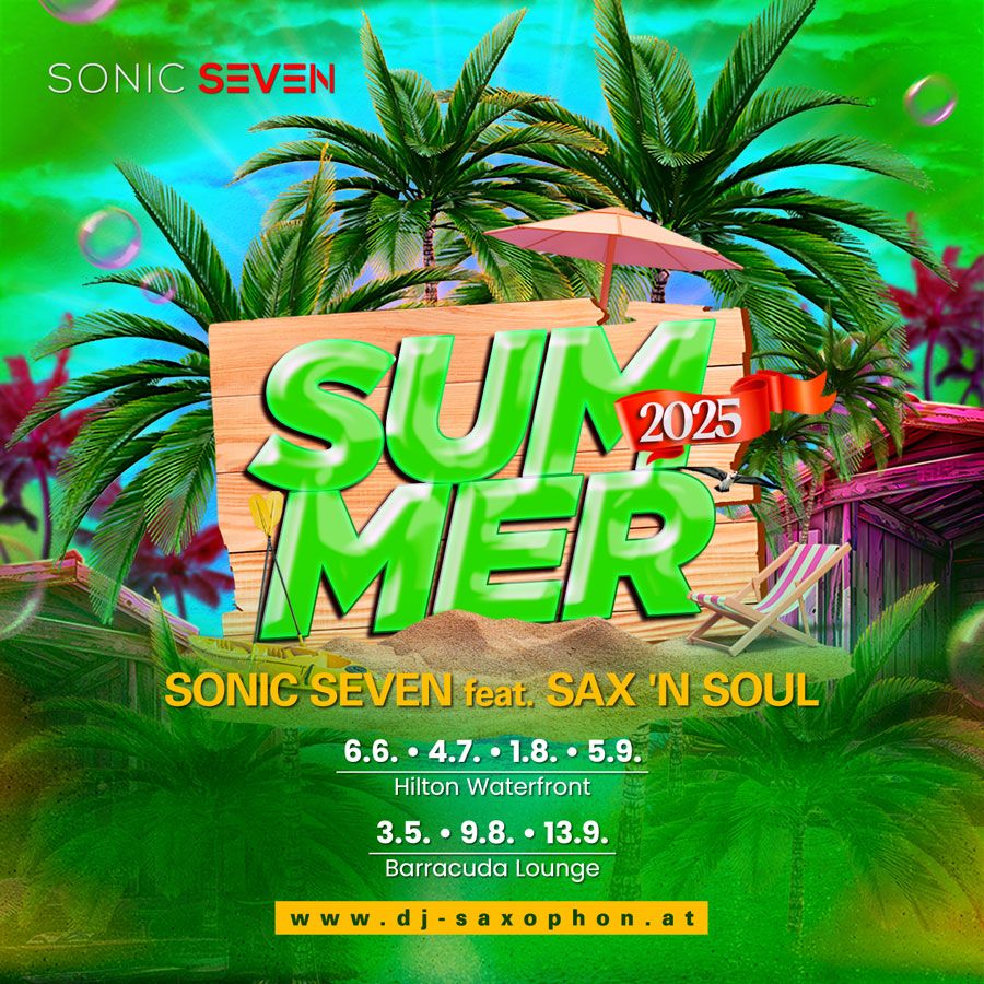 Sundowner Flyer Summer 2025 Atmosphere Rooftop Bar Hilton Waterfront Barracuda Lounge Uferhaus Vellowelle Klosterneuburg